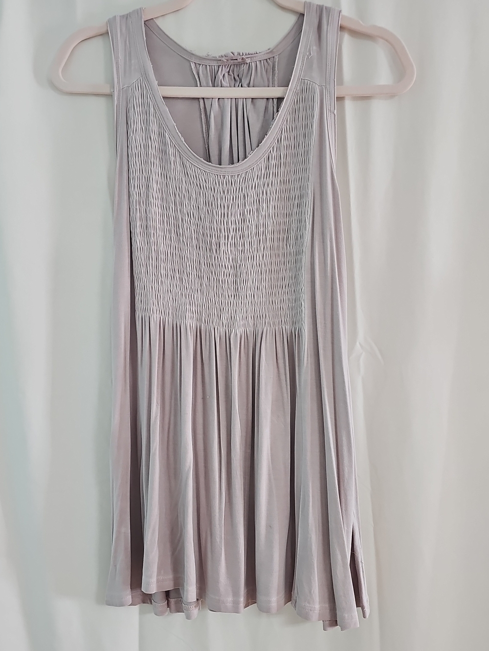 Y2k POL Light Lavender Smocked Tank Top